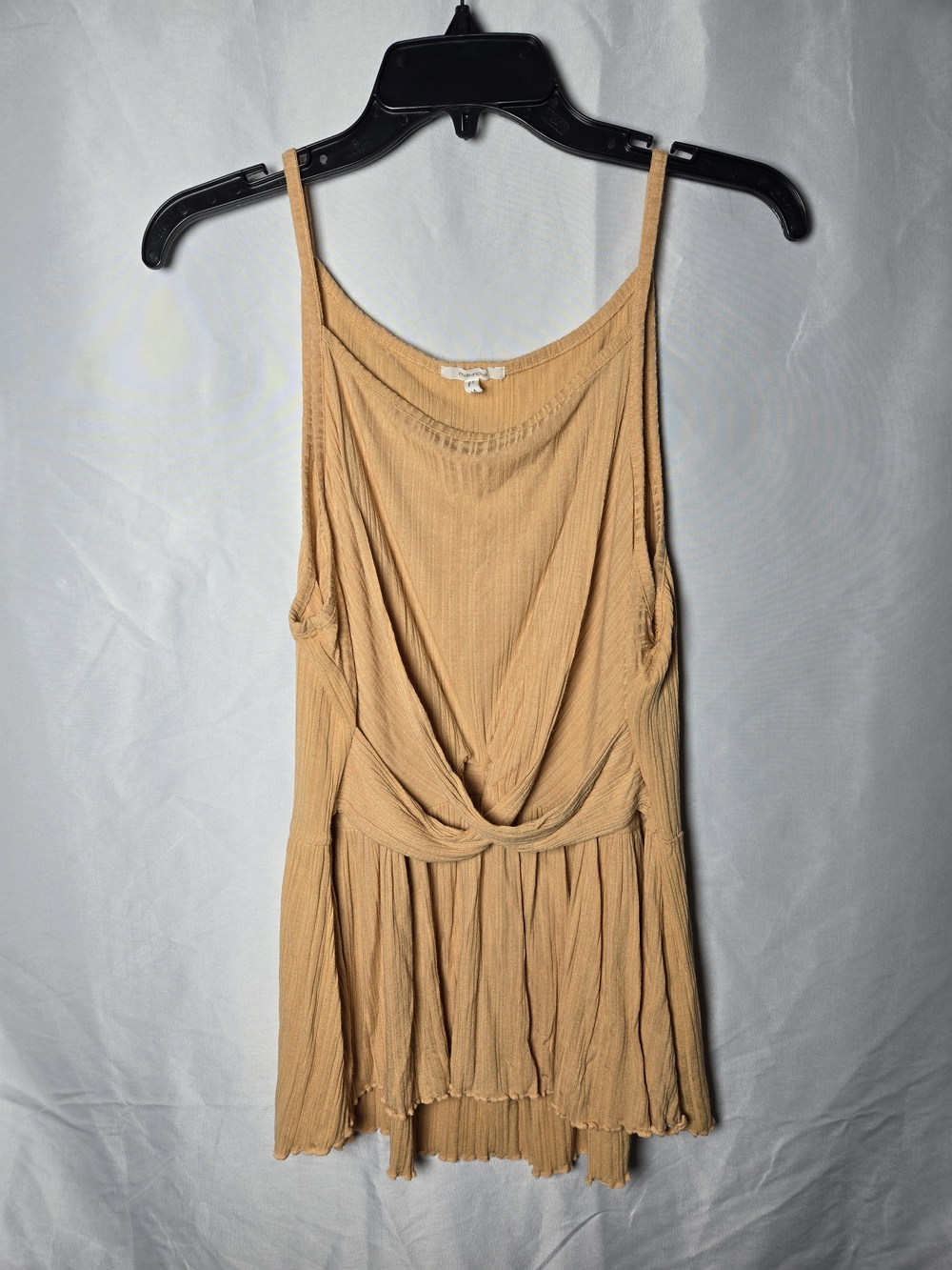 Maurices Mustard Twist-Front Ribbed Camisole